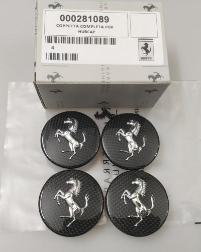 Genuine Ferrari F430 458 California Carbon Fiber Wheel Hub Center Cap Set 281089