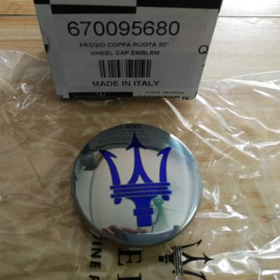 Genuine Maserati 2017 Quattroporte Chrome Blue Wheel Centre Cap 670095680