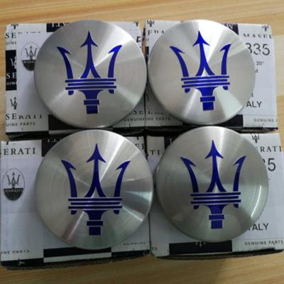 Genuine Maserati 2017 Quattroporte Bright Silver Blue Wheel Cap Kit 670095835