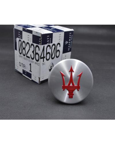 Genuine Maserati Granturismo Quattroporte Silver With Red Center Cap#82364606