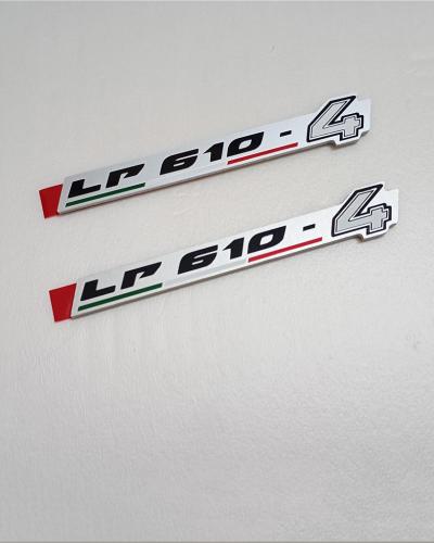 Set of 2 Lamborghini Huracan Decorative Adhesive Adhes LP610-4 Badge 4T0854499A