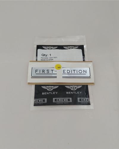 Bentley Flying Spur W12 First 1 Edition Fender badge Emblem