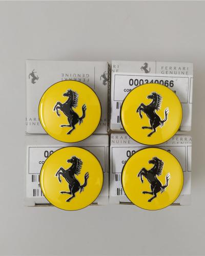 Genuine Ferrari f12 812 488 458 430 Yellow Wheel Center Cap Kit 340066#226245