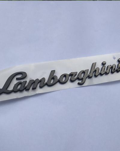 Lamborghini Gallardo Huracan Rear Script Emblem Glossy Black