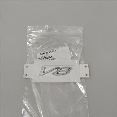 2020-2021 Genuine Bentley Continental GT Flying V8 Sidehead Fender Badge Silver