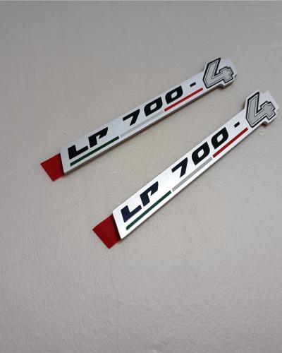 Set of 2 Lamborghini Aventador Decorative Adhesive LP700-4 Badge Emblem 470854499