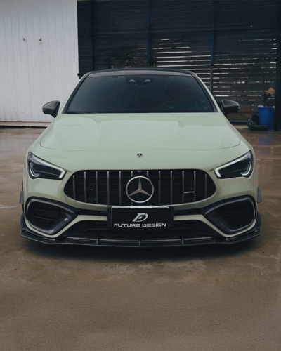 Vertical Slat GT Design Front Grille Compatible With Mercedes CLA45 (W118/C118)