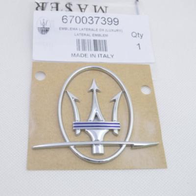 Maserati 2017 Quattroporte Ghibli Trident Right Side Emblem Badge Blue 670037399