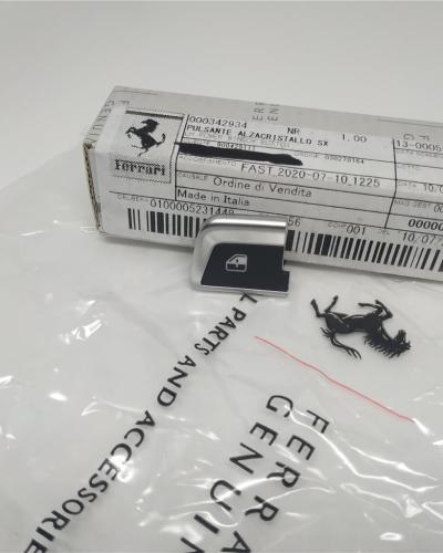 Genuine Ferrari 812 Superfast F8 Left Power Window Switch Button 342934