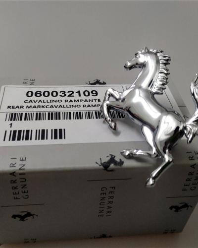 Ferrari 458 Italia Spider Rear Bumper Horse Emblem Badge