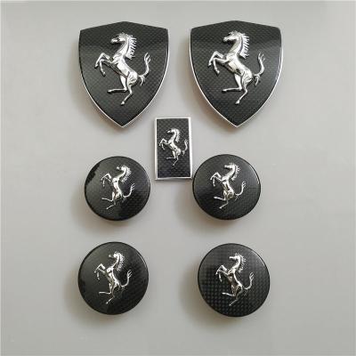Ferrari F8 Spider&Tributo Carbon Fiber Fender Shield Badge&Wheel Caps