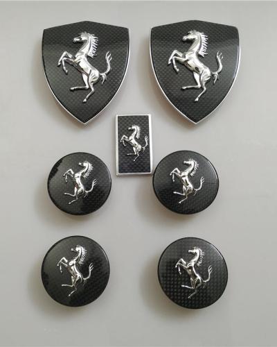 Ferrari F8 Spider&Tributo Carbon Fiber Fender Shield Badge&Wheel Caps