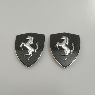 Ferrari F8 Carbon Fiber Fender Shield badge Emblem Kit