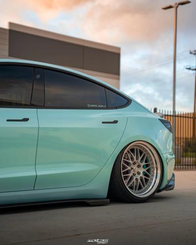 Adro Tesla Model 3 Carbon Fiber Side Skirt V2