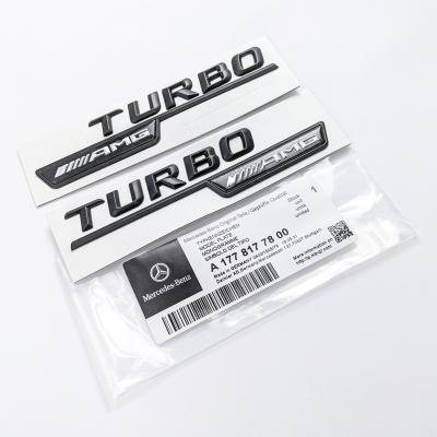 Mercedes Benz Gloss Black TURBO AMG Letters Emblem Badges A1778177800
