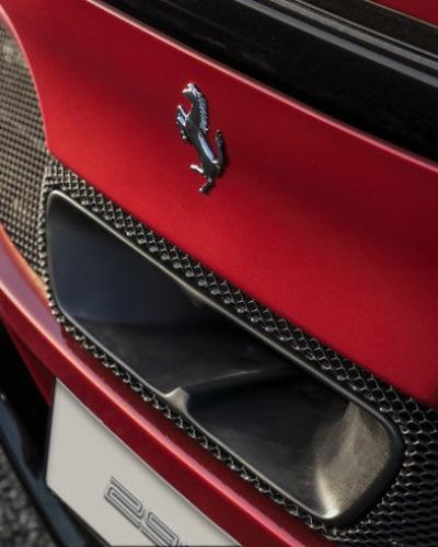 Ferrari 296 GTS/GTB Exterior Tailpipe tips with ceramic coating, black