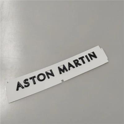 Aston Martin Script Badge Rear Emblem Glossy Black