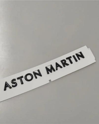 Aston Martin Script Badge Rear Emblem Glossy Black