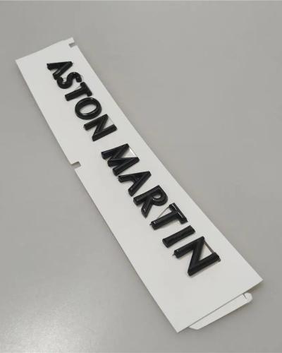 Aston Martin Script Badge Rear Emblem Glossy Black