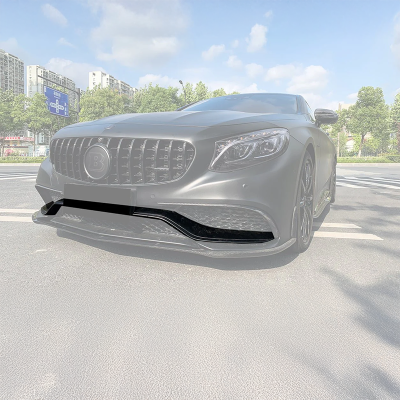 V1 Carbon Fiber Front Bumper Lower Trim Compatible With Mercedes S63 (C217/A217)
