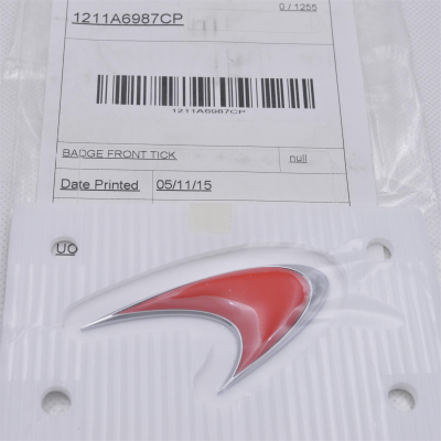 Genuine Mclaren MP4-12C Front Hood Red Emblem Badge#1211A6987CP （1PC）