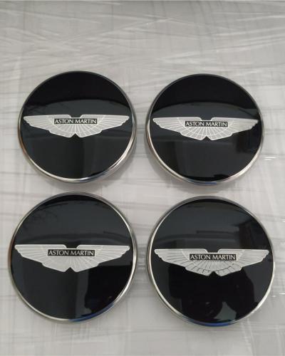 Genuine Aston Martin V8 Rapide Virage Black Wing Black Wheel Center Cap Kit