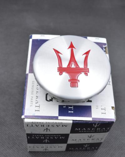 Set of 4 Genuine Maserati Granturismo Quattroporte Silver With Red Center Cap#82364606
