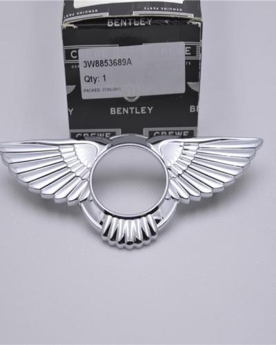 Bentley Continental GT Flying Spur Chrome Badge Rear Metal Wings 3W8853689A OEM
