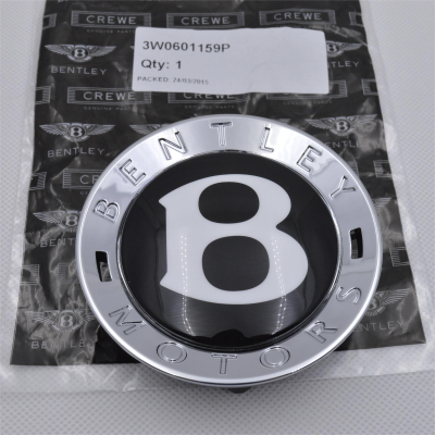 Genuine Bentley Centre Cap With Black"B" Continental GT Spur Mulsanne 3W0601159P
