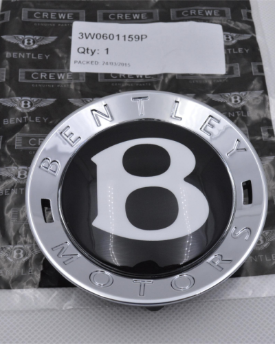 Genuine Bentley Centre Cap With Black"B" Continental GT Spur Mulsanne 3W0601159P