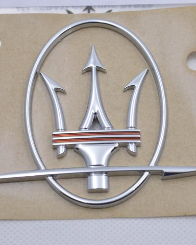 Genuine Maserati GTS RH Emblem badge With Mark In Red Colour#670030863