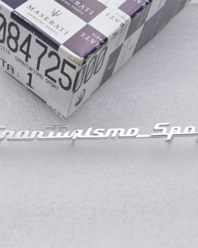 Genuine Maserati GranTurismo Sport Dashoard Passenger Side badge emblem 84725000