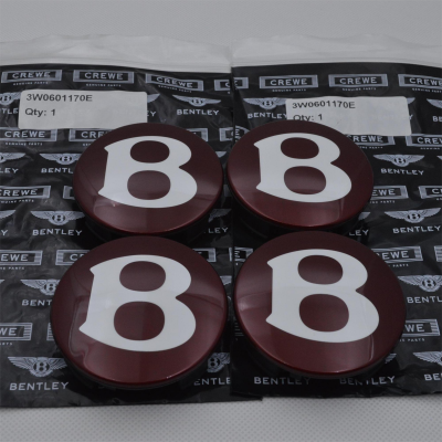 Set of 4 Genuine Bentley Continental GT Flying Spur Wheel Center Cap 3W0601170E