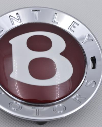 Genuine Bentley Centre Cap Red"B" Continental GT Spur GTC 1 Piece 3W0601159M