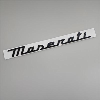 Maserati New Quattroporte Grecale Levante MC20 Rear Matte Black Emblem