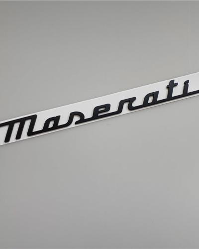 Maserati New Quattroporte Grecale Levante MC20 Rear Matte Black Emblem