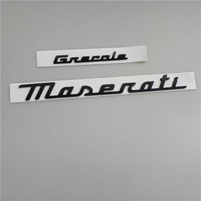 Maserati New Quattroporte Grecale Levante MC20 Rear Matte Black Emblem Kit