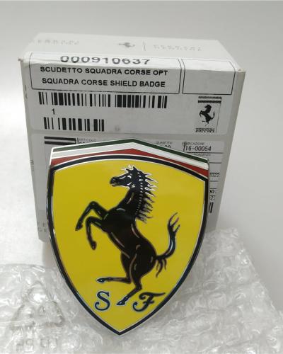 Genuine Ferrari Roma Fender Shield Badge Emblem 910637