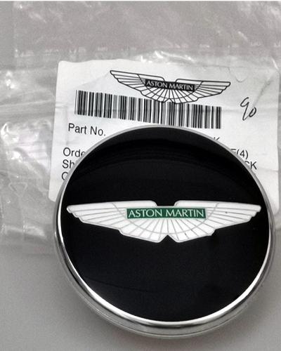 Aston Martin V8 Rapide Virage Green Wings Black Wheel Center Cap