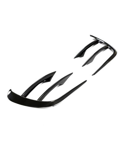 Facelift Future Design Carbon Fiber Front Bumper Vent Trims - Compatible With Mercedes E53 (W213)