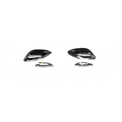 BSV1 930 Carbon Fiber Front Fog Trims Compatible With Mercedes S63 (W223/V223)