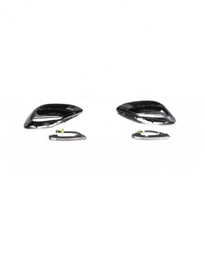 BSV1 930 Carbon Fiber Front Fog Trims Compatible With Mercedes S63 (W223/V223)