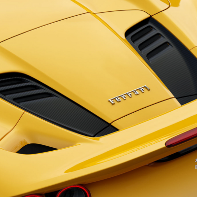 Ferrari F8 Tributo Carbon Fiber Rear Aerodynamic Duct
