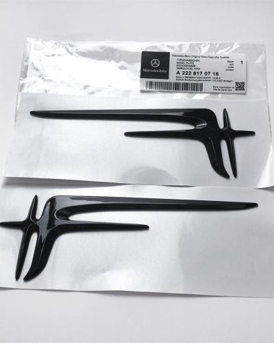 Gloss Black "Angel Wings" Rear Trunk Badge Emblem 20.5CM For Mercedes Benz A2228170716