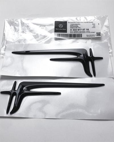 Gloss Black "Angel Wings" Rear Trunk Badge Emblem 18.5CM For Mercedes Benz A2228170716
