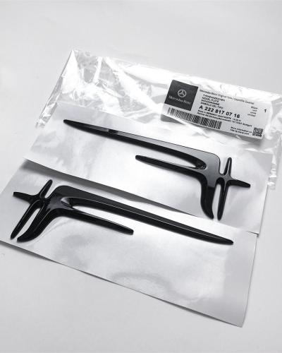 Gloss Black "Angel Wings" Rear Trunk Badge Emblem 18.5CM For Mercedes Benz A2228170716