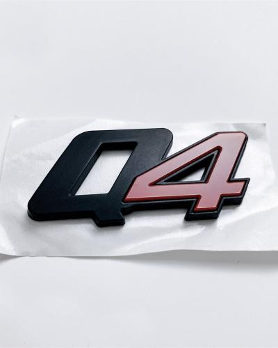 Maserati Ghibli Quattroporte "Q4" Emblem Matte Black Logo Trunk Emblem Badge 670008101
