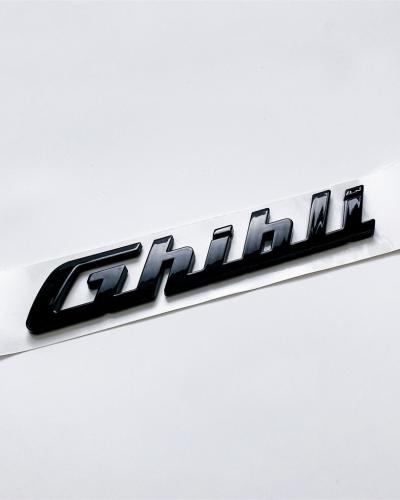 Maserati Ghibli Gloss Black Trunk Lid Nameplate Logo Emblem Badges 670008315