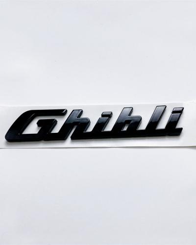 Maserati Ghibli Gloss Black Trunk Lid Nameplate Logo Emblem Badges 670008315