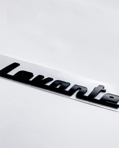 Maserati SUV Levante Matte Black Rear Script Emblem Badge # 670032428